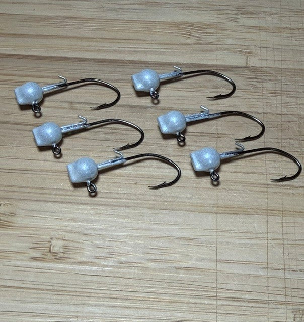 Jig heads with wire keeper "Pearl"