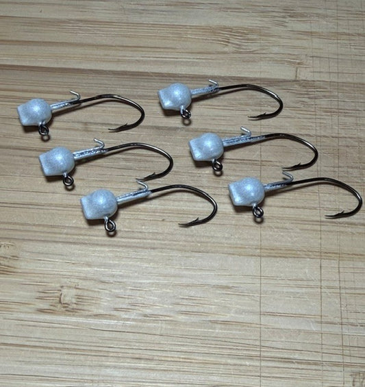 Jig heads with wire keeper "Pearl"