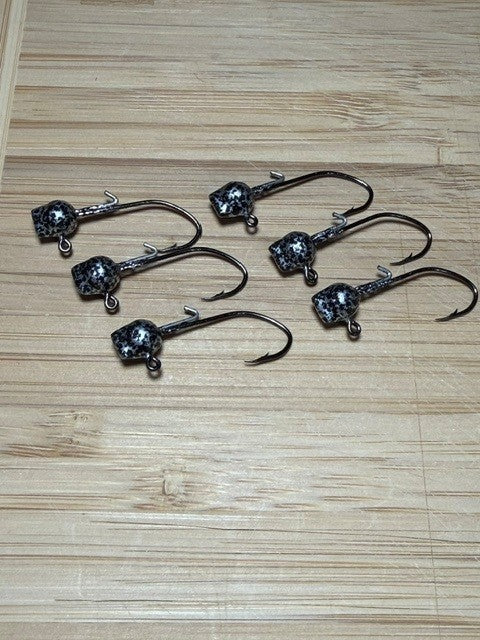 Jig heads with wire keeper "Black/Silver"